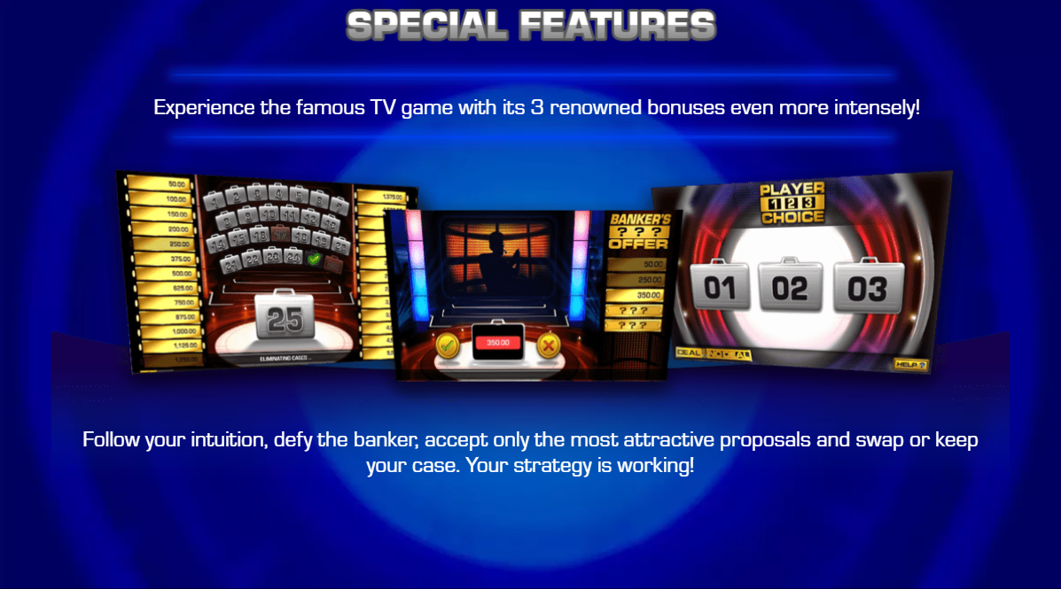 Deal or No Deal Slot Special Featutes